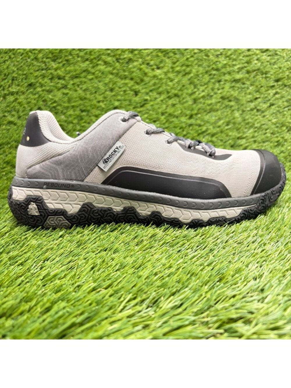 Rocky Rebound SR Sport Womens Size 6 Gray Black Composite Toe Safety Work Shoes